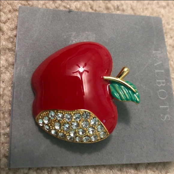 NWT Talbots Apple Pin - Picture 2 of 3